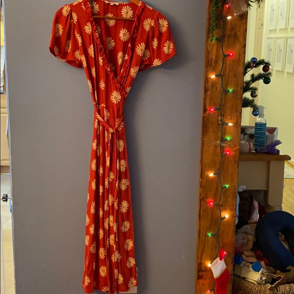 Madewell wrap daisy dress